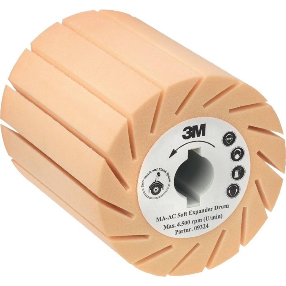 Produktabbildung: 3M™ Aufnahmewalze MA-AC, Ø90xB100mm, weich, 19 mm