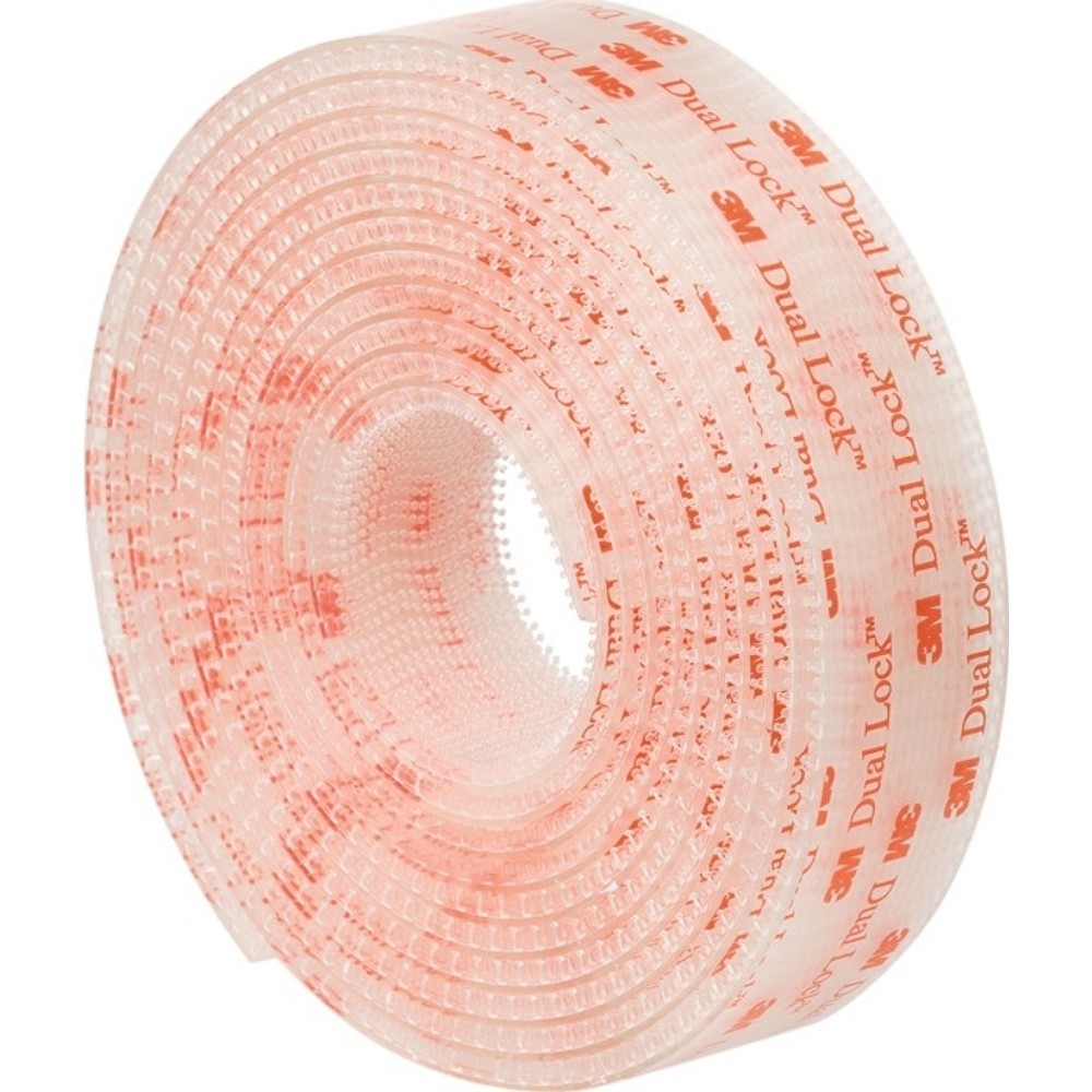 Produktabbildung: 3M™ Druckverschluss Dual Lock SJ356B, Länge 2,5 m Breite 25 mm, transluzent, Blister
