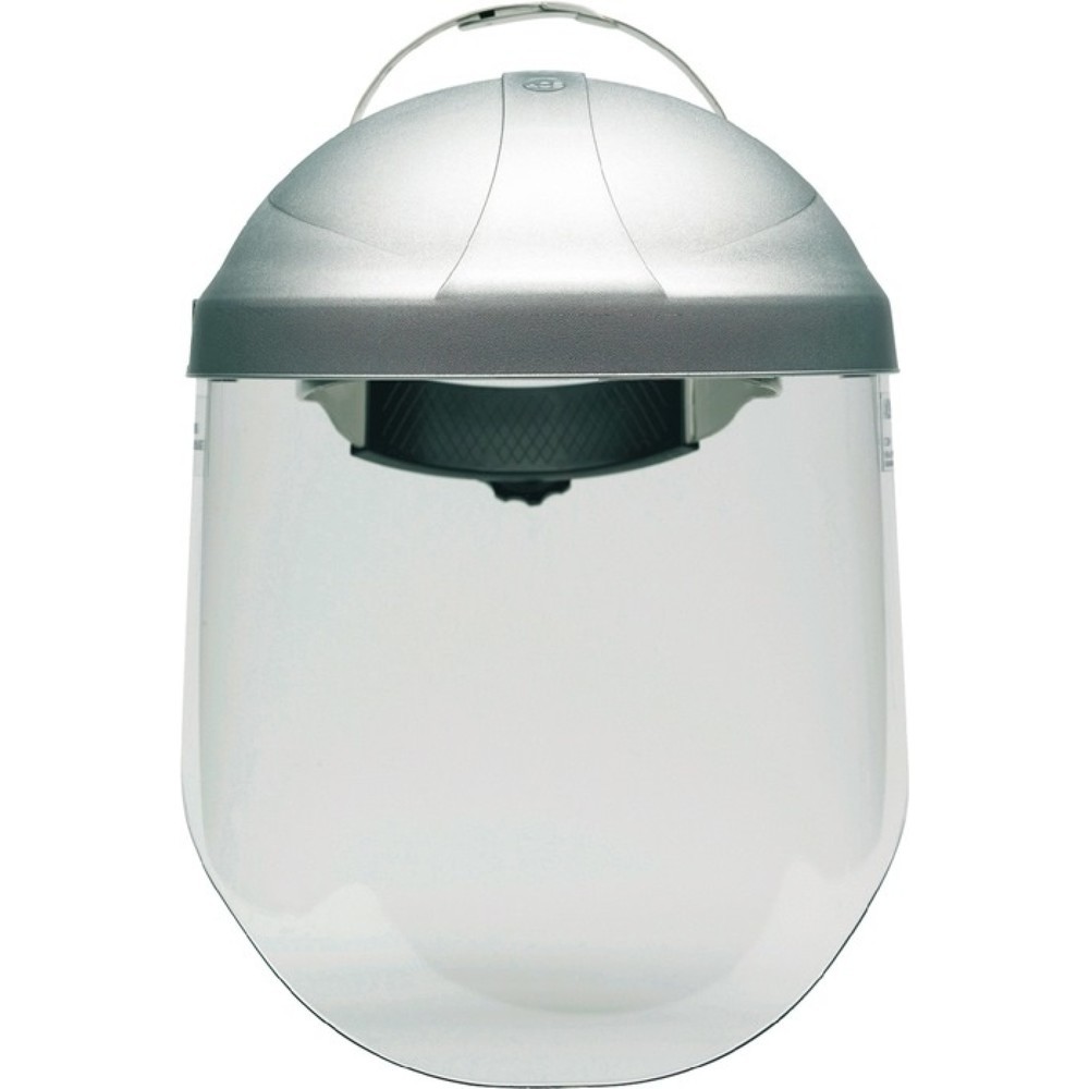 Produktabbildung: 3M™ Kopfhalterung Tuffmaster H8, Polycarbonat, mit Visier, klar