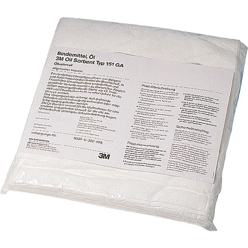 Produktabbildung: 3M™ Ölbindevlies T 151GA L.45cm B.45cm 20 Tü.Krt