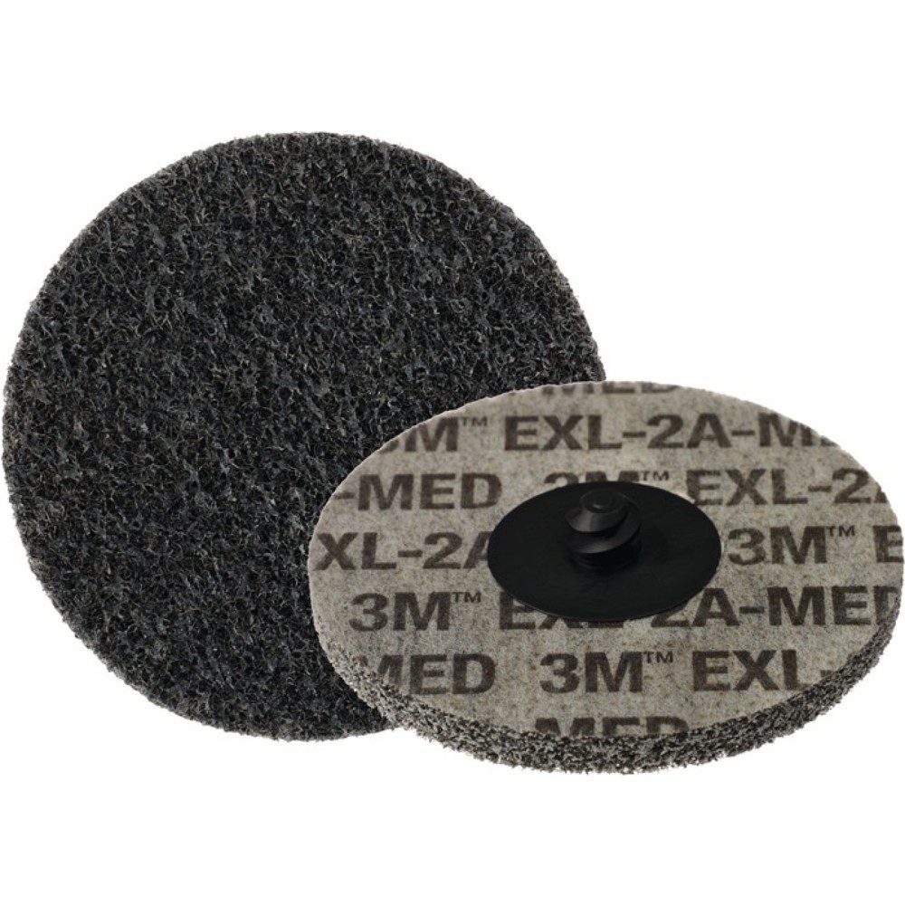 Produktabbildung: 3M™ Vlieskompaktscheibe Scotch Brite™ XL-DR D.50,8mm medium grau 22100min-¹