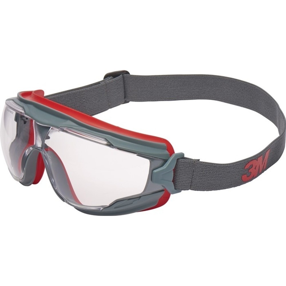 Produktabbildung: 3M™ Vollsichtschutzbrille GoggleGear™ GG501V, EN 166, Rahmen grau, Gläser klar
