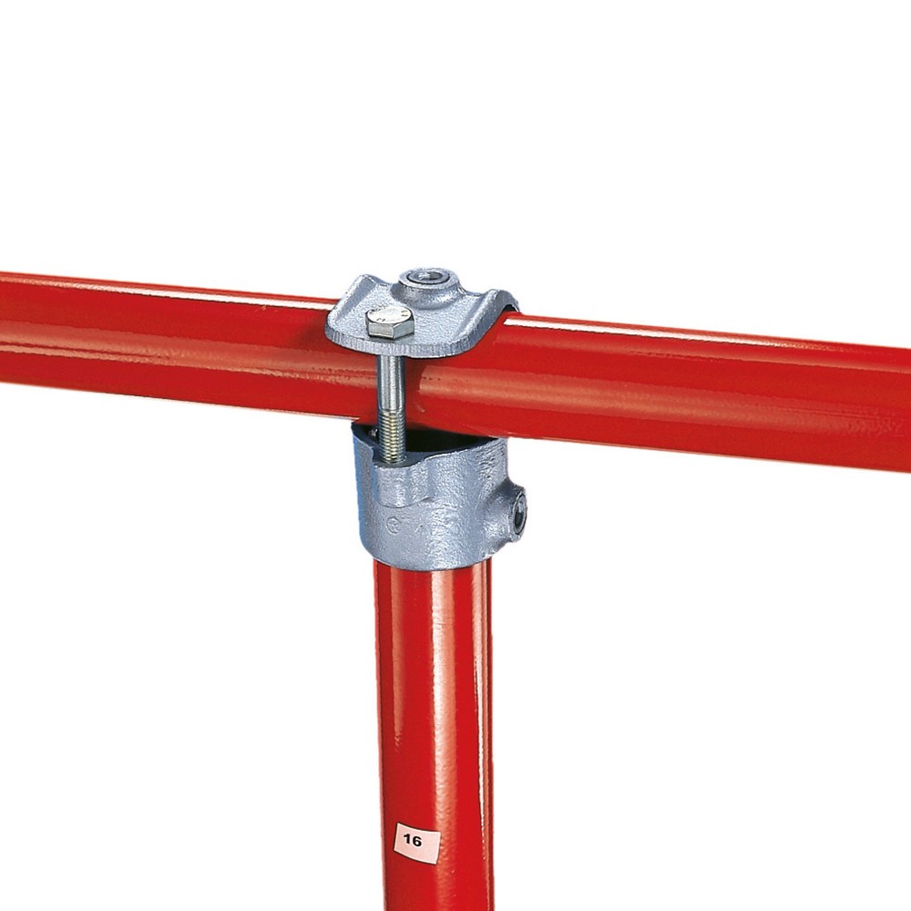 Produktabbildung: 90°-Aufsteckverbinder, Außen-Ø Rohr 33,7 mm