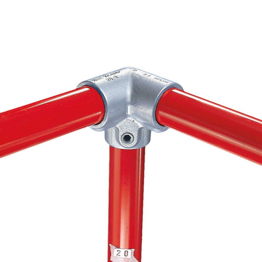 Produktabbildung: 90°-Eckverbinder, Außen-Ø Rohr 26,9 mm