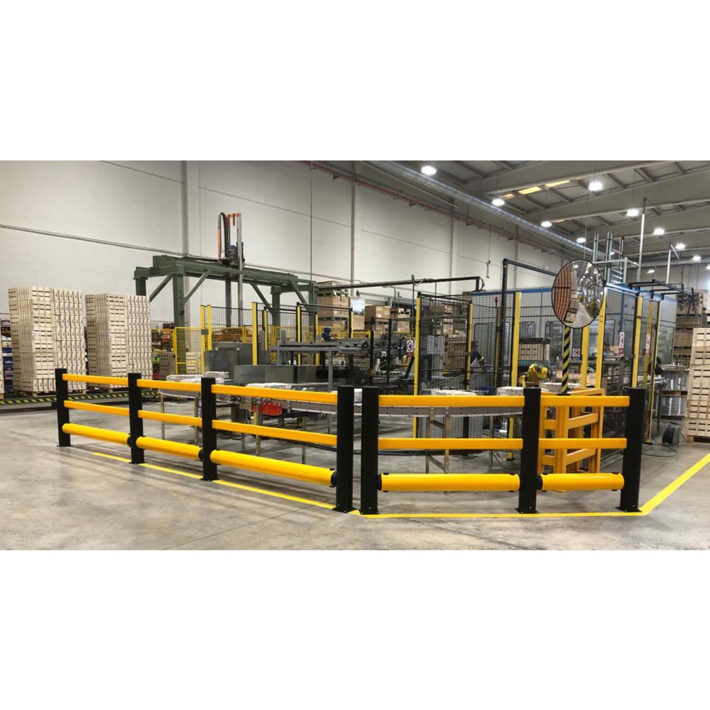 Produktabbildung Nr. 2: A-SAFE Holmsatz für Rammschutzgeländer eFlex als Verkehrsbarriere aus MEMAPLEX®, Innen- und Außenbereich, HxB , 3 x 500 mm Länge