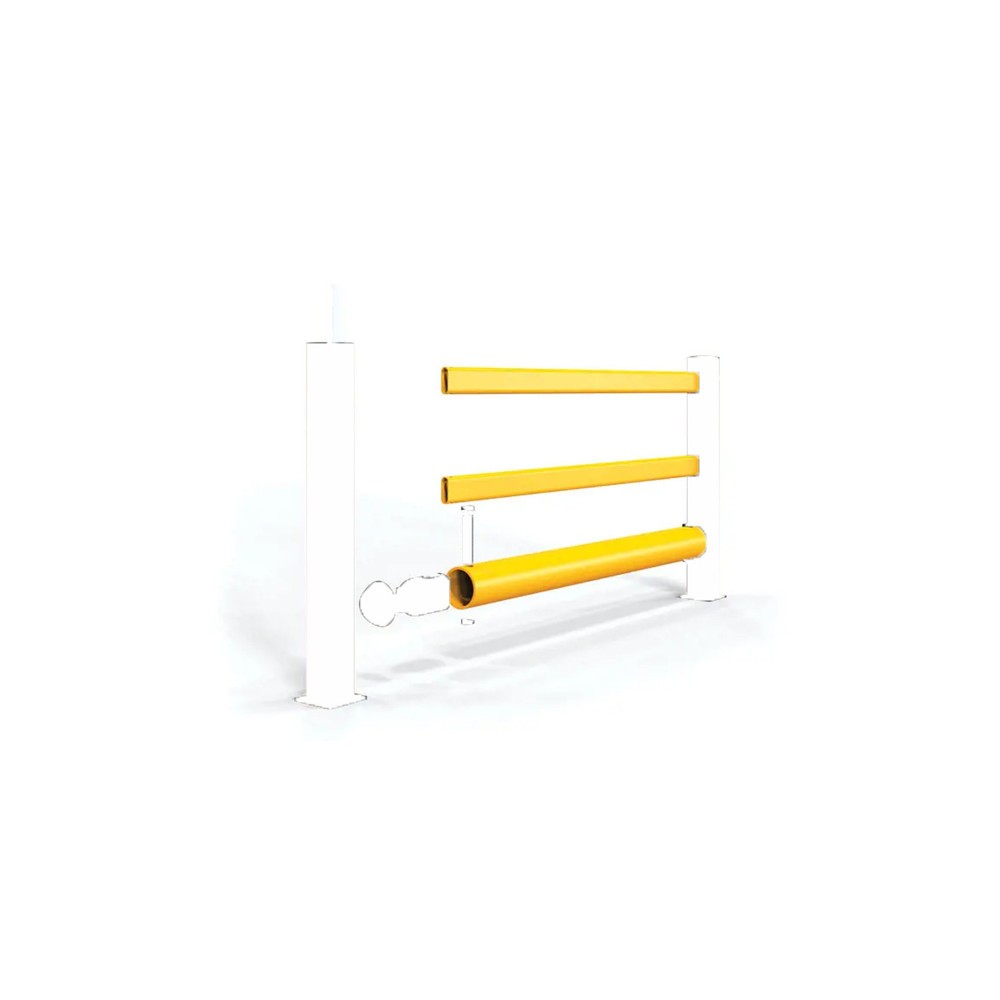 Produktabbildung Nr. 5: A-SAFE Holmsatz für Rammschutzgeländer eFlex als Verkehrsbarriere aus MEMAPLEX®, Innen- und Außenbereich, HxB , 3 x 500 mm Länge