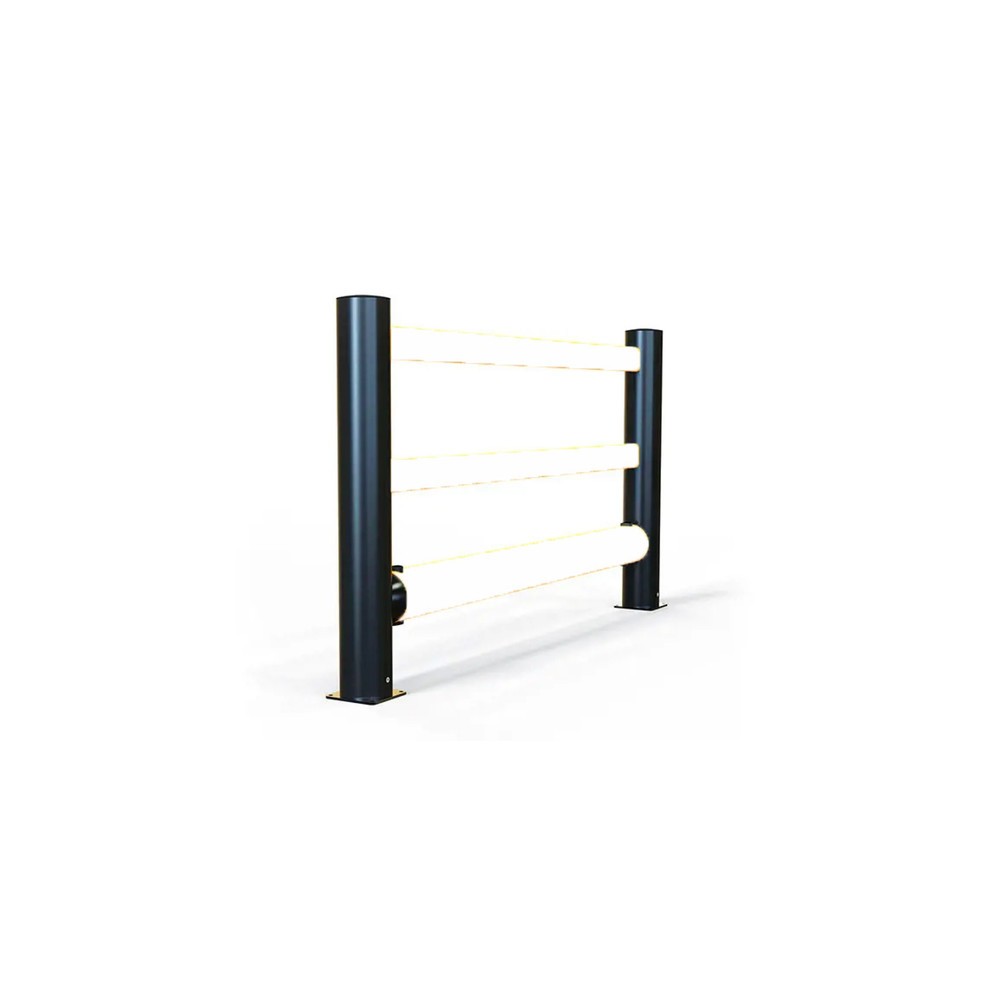 Produktabbildung: A-SAFE Endpfosten für Rammschutzgeländer eFlex+ aus MEMAPLEX®, Innen- und Außenbereich, HxB , HxT 456 x 180 mm