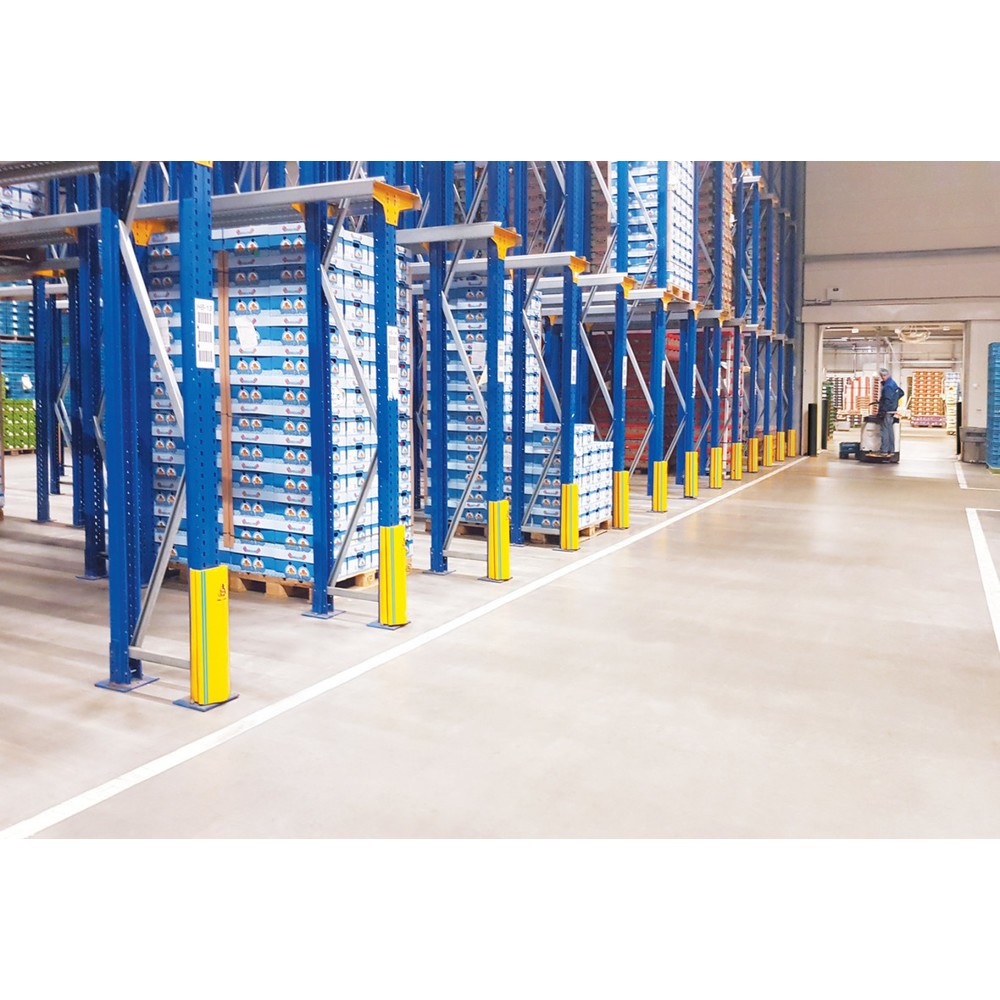 Produktabbildung Nr. 5: A-SAFE Anfahrschutz für Regale RackGuard aus MEMAPLEX®, Tiefkühlausführung, Innenmaß HxBxT 600 x 102 x 68 mm