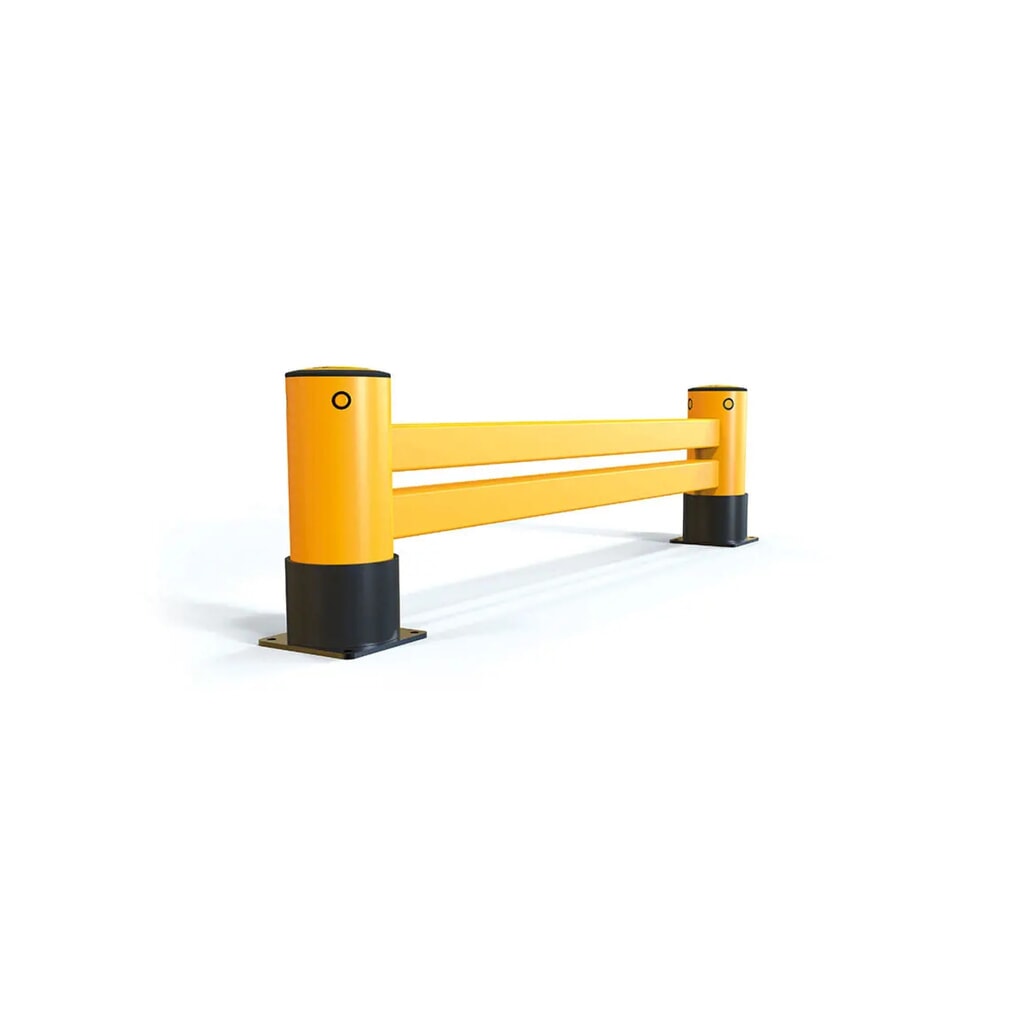 A-SAFE Regalendschutz aus MEMAPLEX®, doppelt - 1.100 mm Länge Produktabbildung: A-SAFE Regalendschutz aus MEMAPLEX®, doppelt - 1.100 mm Länge