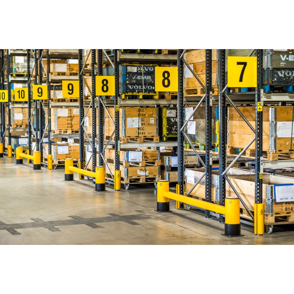 A-SAFE Regalendschutz aus MEMAPLEX®, einfach - 1.100 mm Länge Produktabbildung Nr. 5: A-SAFE Regalendschutz aus MEMAPLEX®, einfach - 1.100 mm Länge