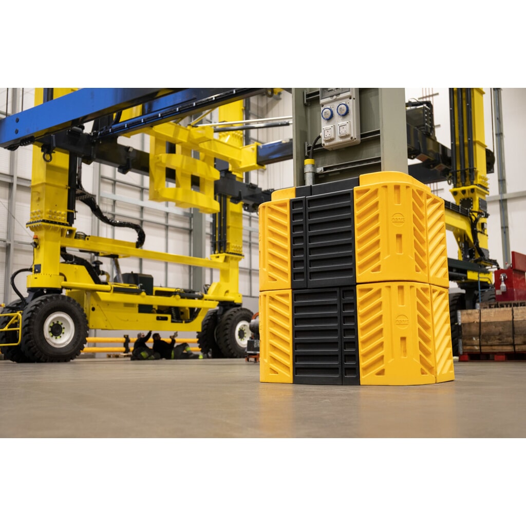 Produktabbildung Nr. 4: A-SAFE Säulen-Anfahrschutz FlexiShield aus MEMAPLEX®, Höhe 600 mm, für Säulenmaße (BxT) 100 x 100 mm