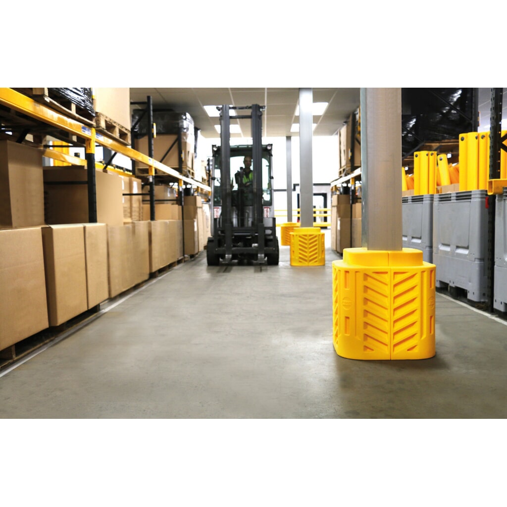 A-SAFE Säulen-Anfahrschutz FlexiShield aus MEMAPLEX®, Höhe 600 mm, für Säulenmaße (BxT) 100 x 100 mm Produktabbildung Nr. 6: A-SAFE Säulen-Anfahrschutz FlexiShield aus MEMAPLEX®, Höhe 600 mm, für Säulenmaße (BxT) 100 x 100 mm