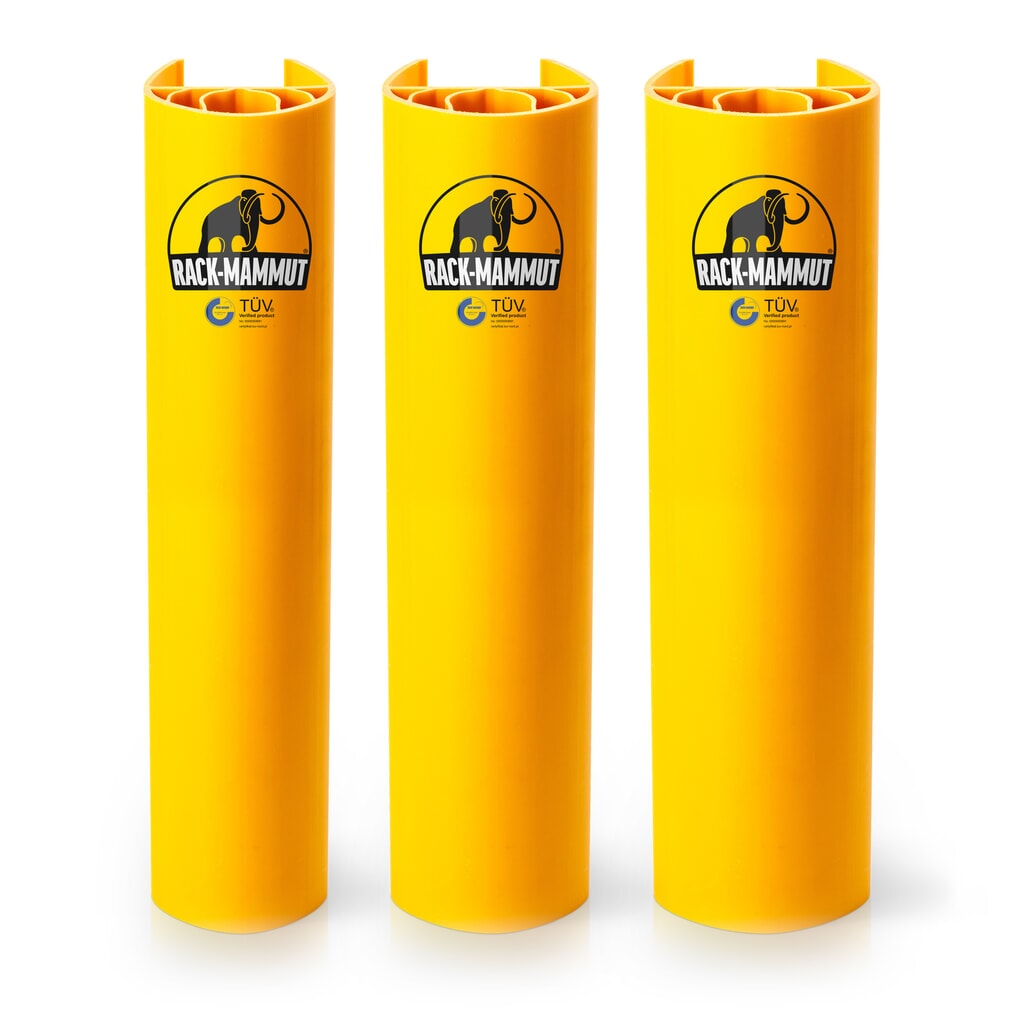 Produktabbildung Nr. 3: A.M.P.E.R.E. Anfahrschutz für Regale Rack Mammut®, aus Kunststoff, verkehrsgelb, Modell S, Innenmaß HxB 600 x 70-89 mm