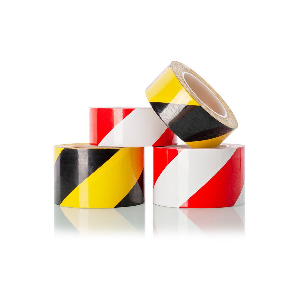 Produktabbildung Nr. 2: A.M.P.E.R.E. Bodenmarkierungsband Traffic Tape Extra, Stärke 0,2 mm, Breite 50 mm, Länge 30 m, gelb/schwarz
