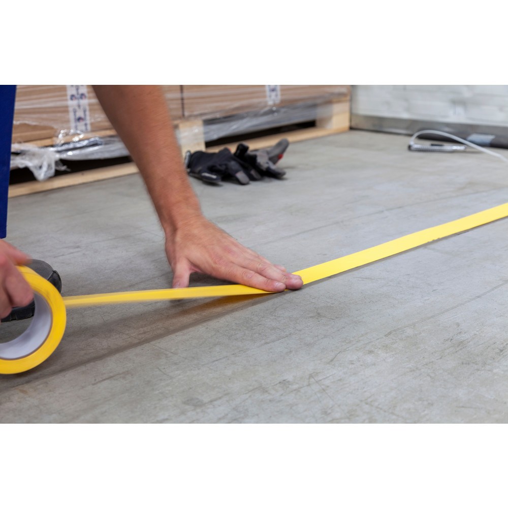 Produktabbildung Nr. 6: A.M.P.E.R.E. Bodenmarkierungsband Traffic Tape Standard, Breite 75 mm, Stärke 0,15 mm, Länge 33 m, gelb