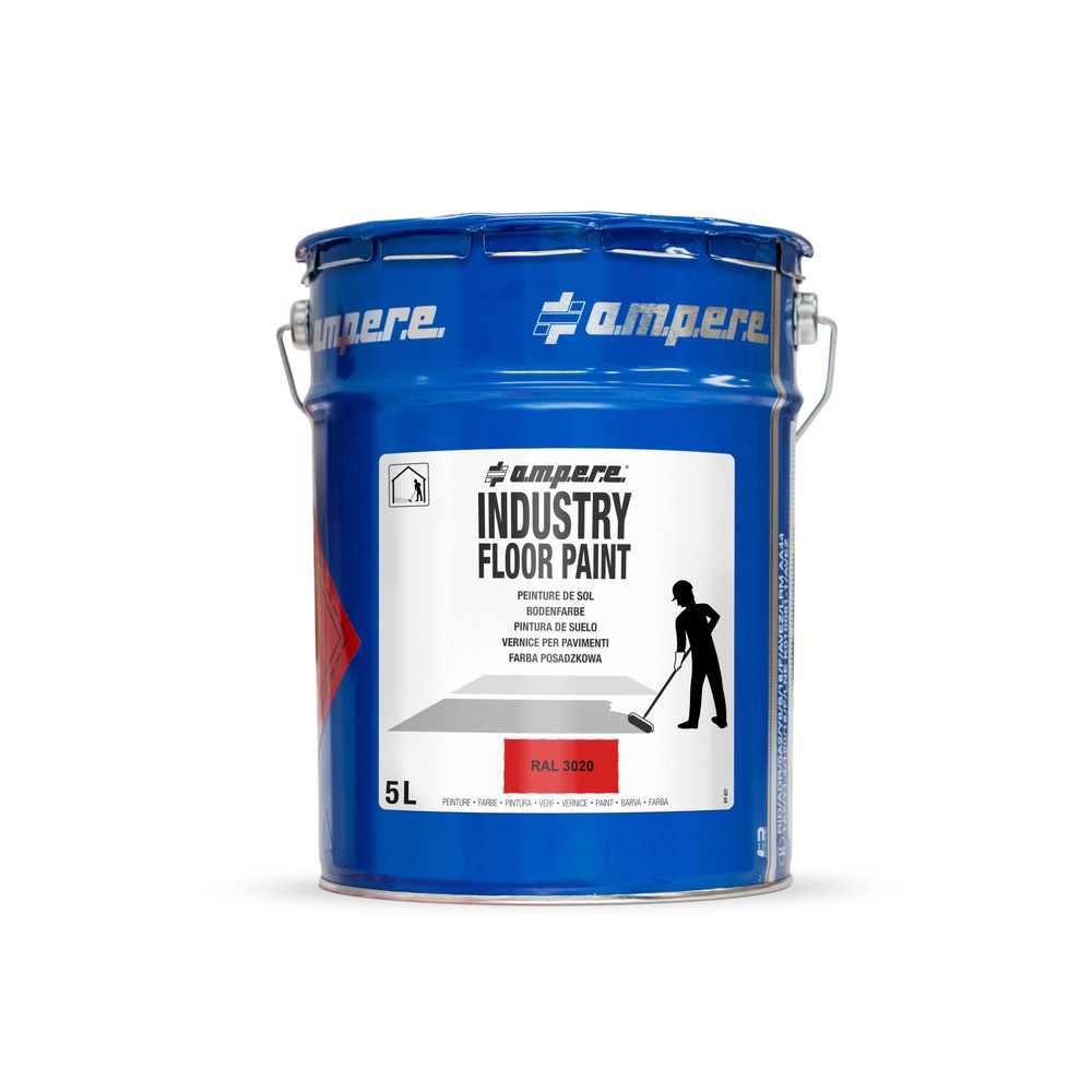 Produktabbildung Nr. 1: A.M.P.E.R.E. Bodenmarkierungsfarbe Traffic Floor Paint, 5 l, rot