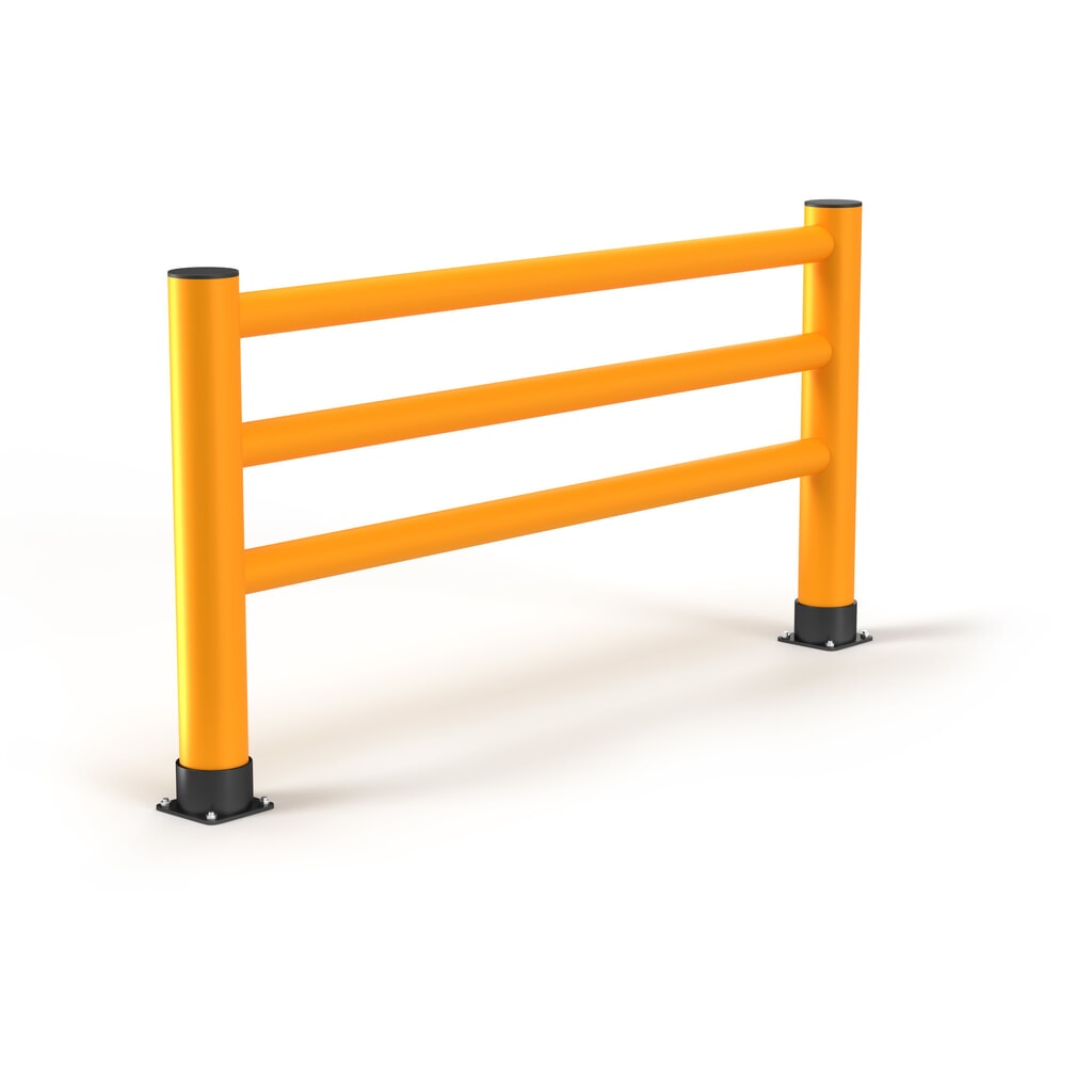 A.M.P.E.R.E. Rammschutzgeländer Rack Mammut®, Innen- und Außenbereich, HxL 1.100 x 2.000 mm Produktabbildung: A.M.P.E.R.E. Rammschutzgeländer Rack Mammut®, Innen- und Außenbereich, HxL 1.100 x 2.000 mm