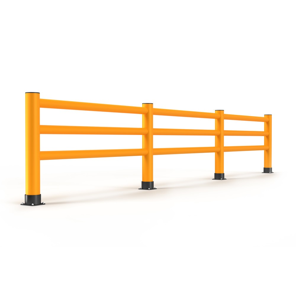 Produktabbildung Nr. 3: A.M.P.E.R.E. Rammschutzgeländer Rack Mammut®, Innen- und Außenbereich, HxL 1.100 x 6.000 mm