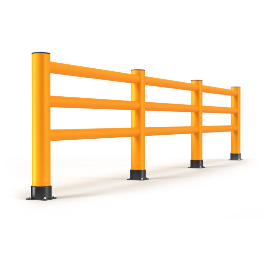 Produktabbildung Nr. 4: A.M.P.E.R.E. Rammschutzgeländer Rack Mammut®, Innen- und Außenbereich, HxL 1.100 x 6.000 mm