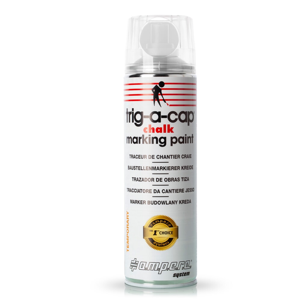 A.M.P.E.R.E. Kreidespray trig-a-cap® chalk, 500 ml, 12 Stk/VE, weiß Produktabbildung: A.M.P.E.R.E. Kreidespray trig-a-cap® chalk, 500 ml, 12 Stk/VE, weiß
