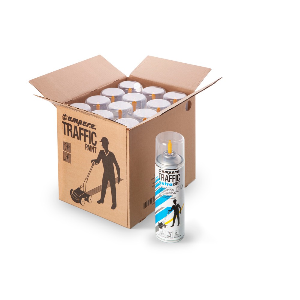 Produktabbildung: A.M.P.E.R.E. Markierfarbe TRAFFIC extra 0,5 l, gelb