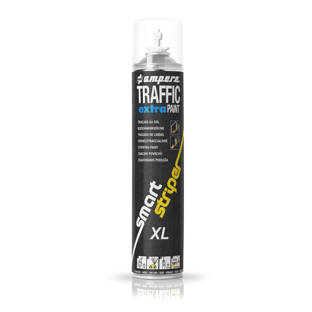 Produktabbildung: A.M.P.E.R.E. Markierfarbe TRAFFIC extra Paint® XL 0,75 l, weiß