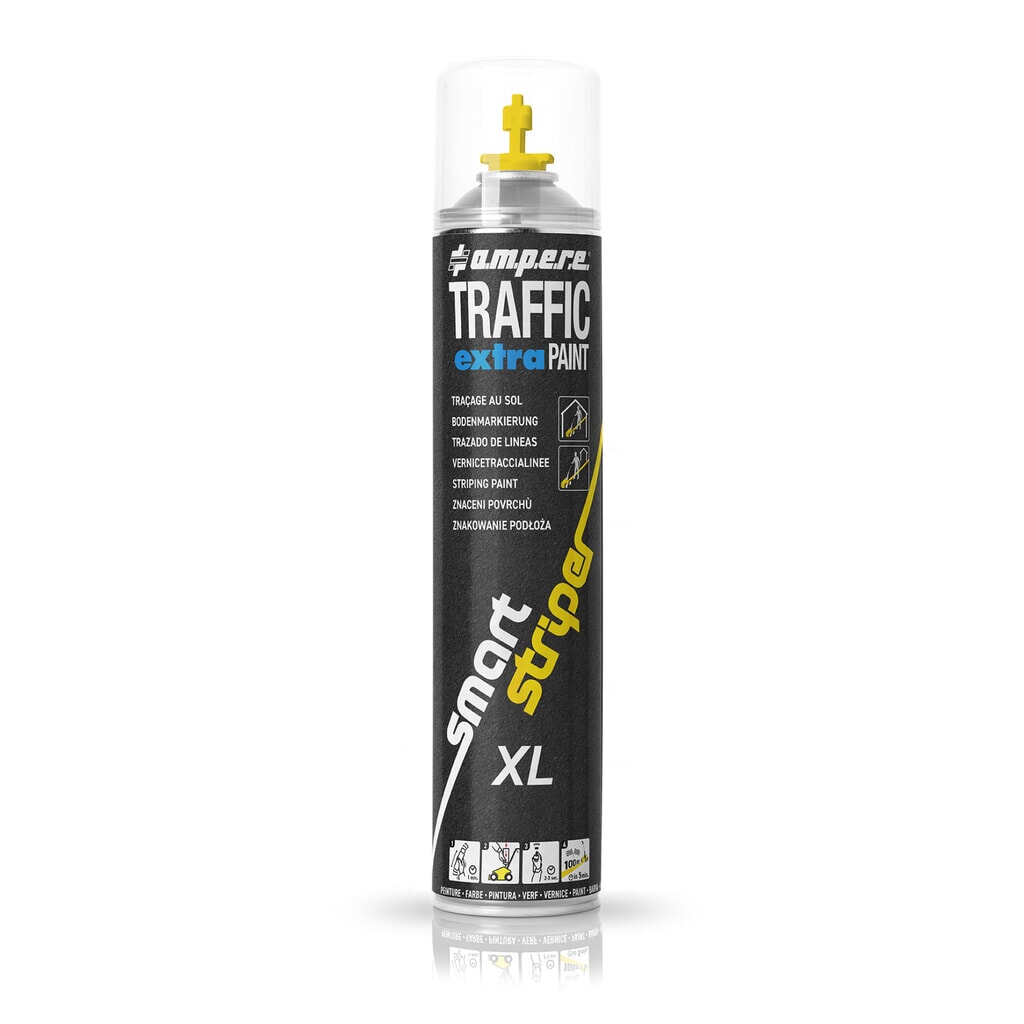 A.M.P.E.R.E. Markierfarbe TRAFFIC extra Paint® XL 0,75 l, gelb Produktabbildung: A.M.P.E.R.E. Markierfarbe TRAFFIC extra Paint® XL 0,75 l, gelb