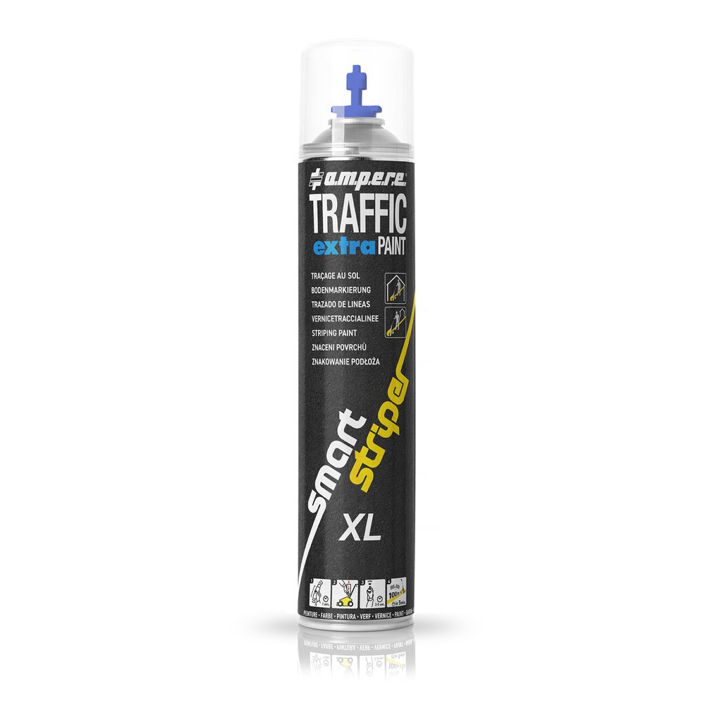 Produktabbildung: A.M.P.E.R.E. Markierfarbe TRAFFIC extra Paint® XL 0,75 l, blau