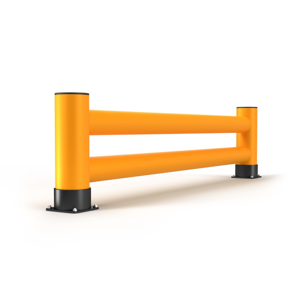 Produktabbildung: A.M.P.E.R.E. Regalendschutz Rack Mammut®, Doppelplanke, Länge 2.500 mm