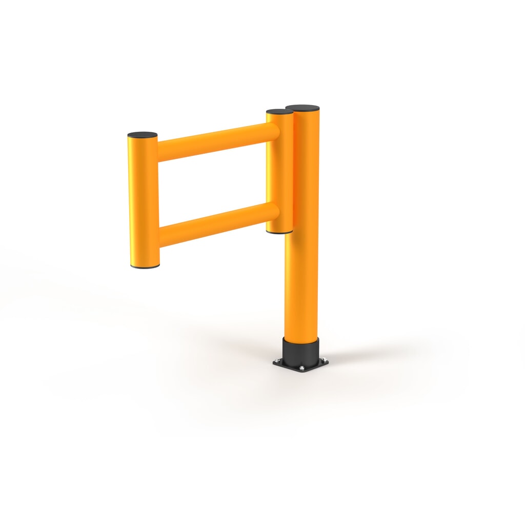 A.M.P.E.R.E. Schwingtür Rack Mammut® für Rammschutzgeländer Rack Mammut®, Innen- und Außenbereich Anschlag links, HxL 1.100 x 1.000 mm Produktabbildung: A.M.P.E.R.E. Schwingtür Rack Mammut® für Rammschutzgeländer Rack Mammut®, Innen- und Außenbereich Anschlag links, HxL 1.100 x 1.000 mm