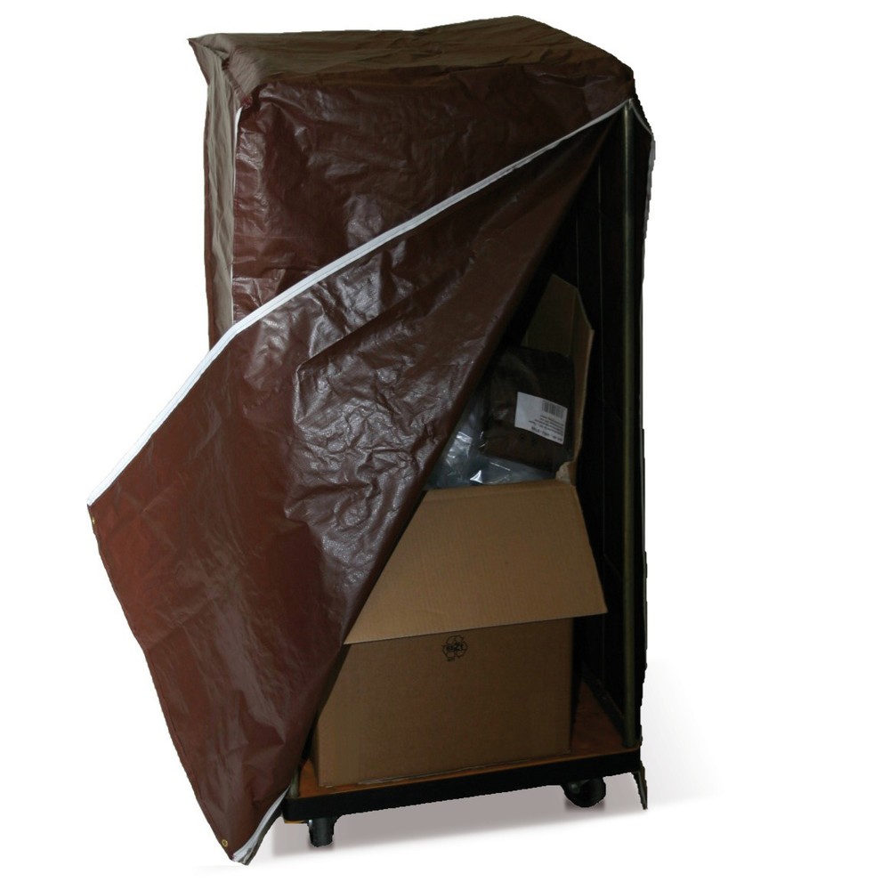Produktabbildung: Abdeckhaube für Rollboxen, HxBxT 1.450 x 750 x 850 mm, braun