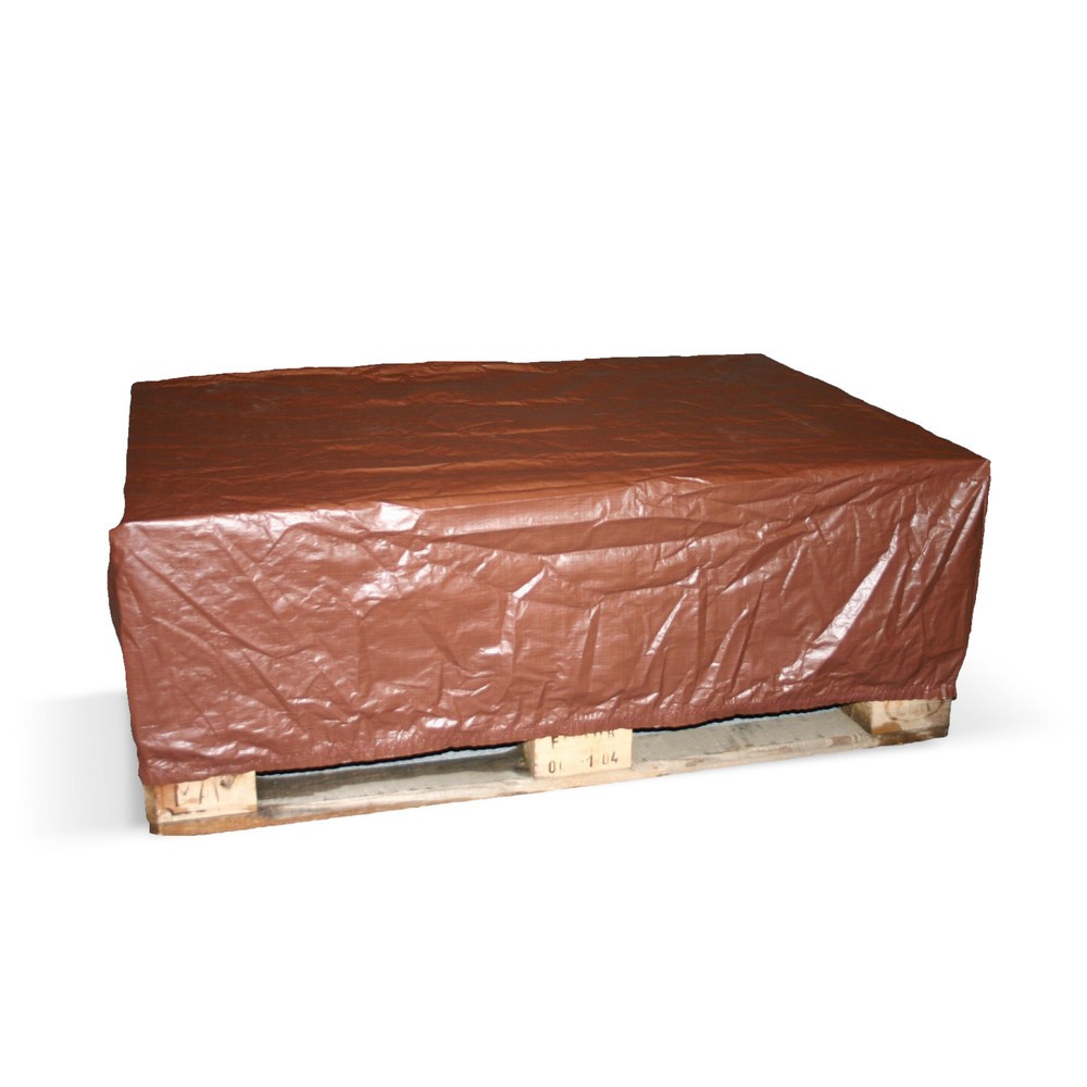 Produktabbildung: Abdeckhaube, mit Kordel, HxBxT 300 x 1.250 x 850 mm, braun
