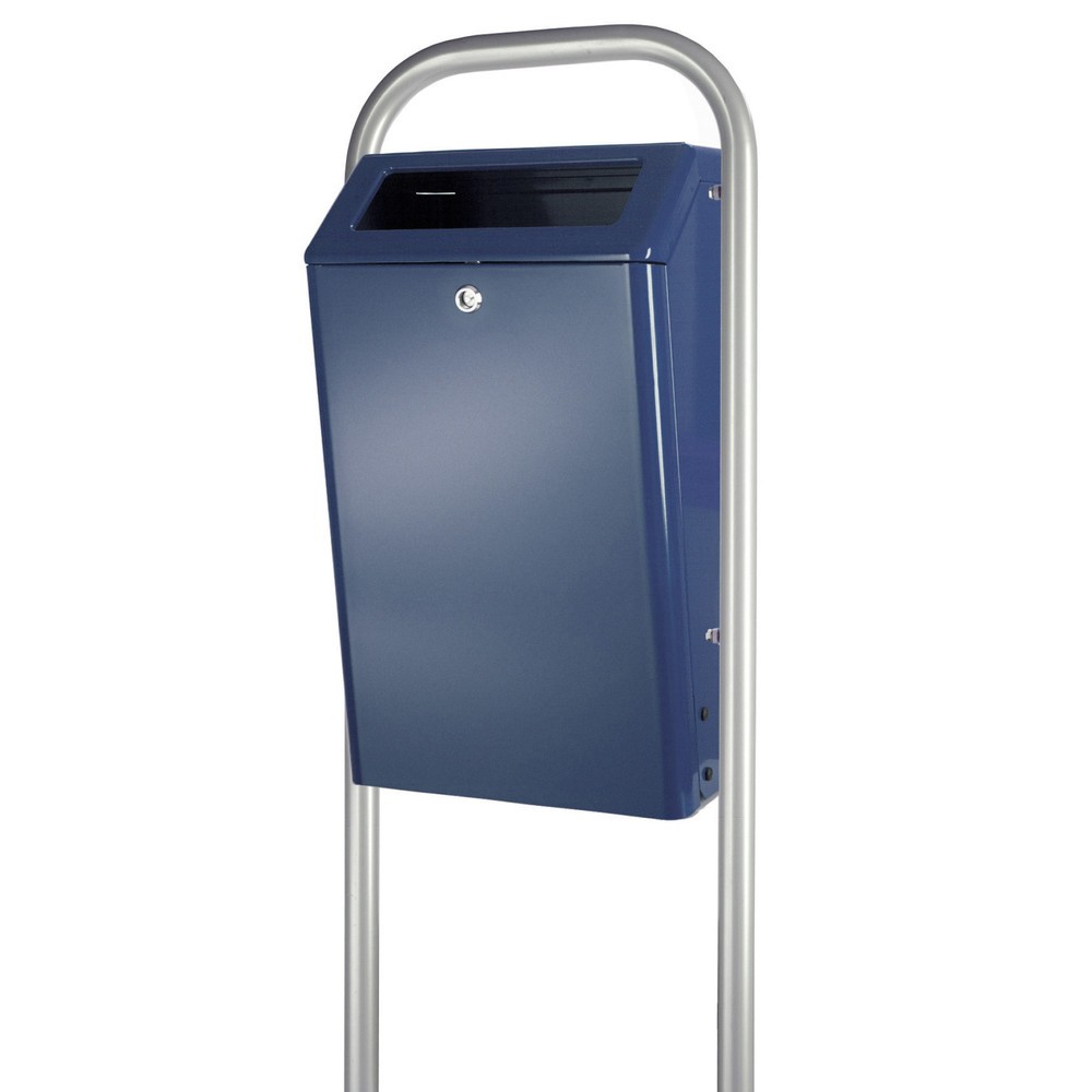 Produktabbildung: Abfallbehälter aus Aluminium, 50 Liter, blau