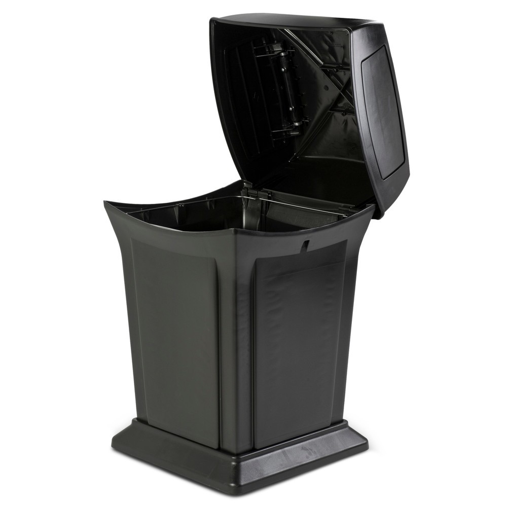 Produktabbildung Nr. 2: Abfallcontainer Rubbermaid Ranger®, 2 Einwurfklappen, 170,3 l, schwarz