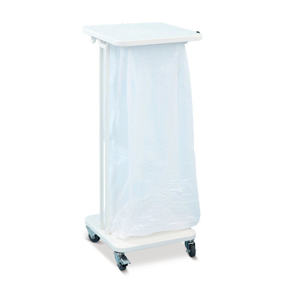 Produktabbildung: Abfallsackständer Premium 120 Liter, mit Rollen, offen