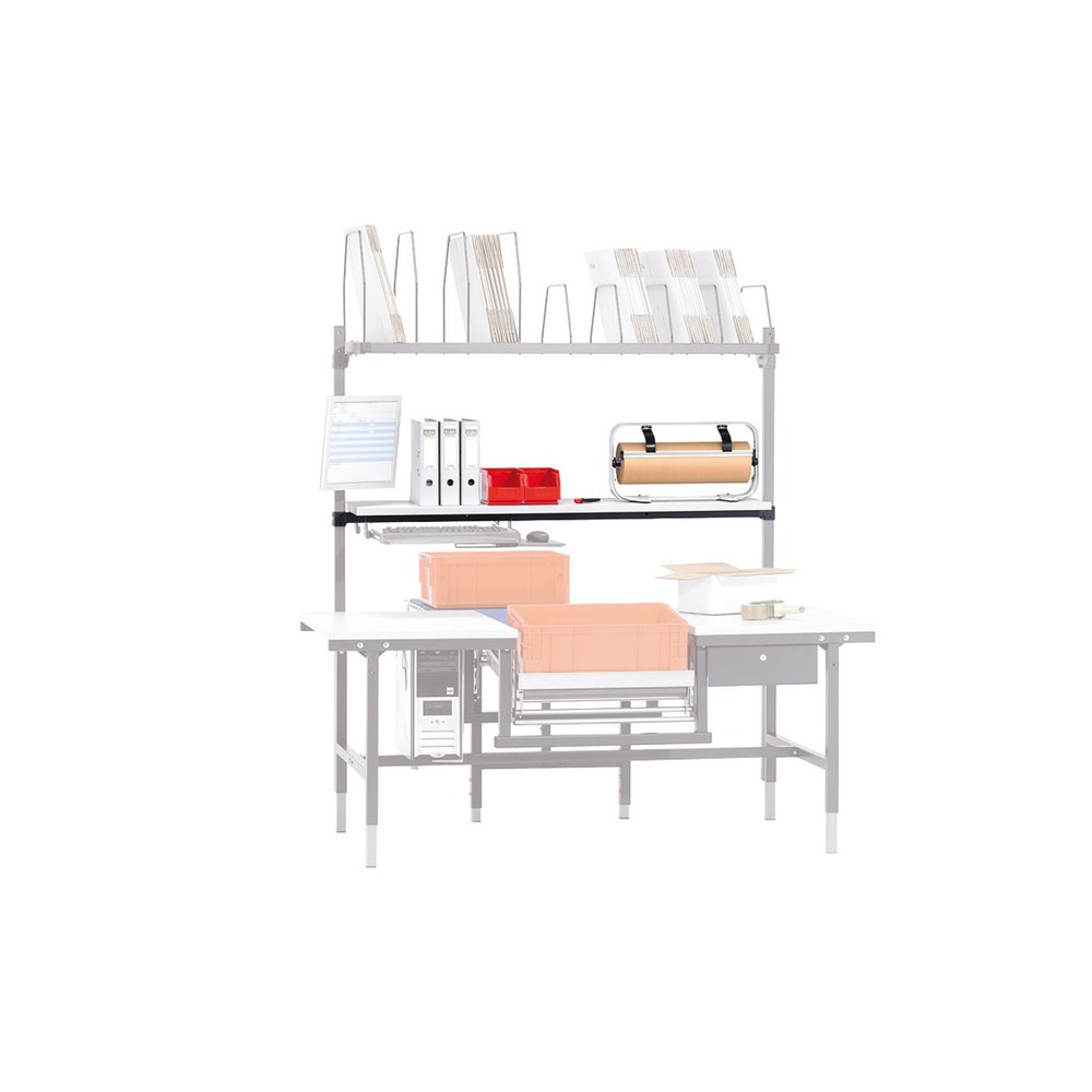 Produktabbildung Nr. 3: Ablagebord für Rocholz Packtisch-System, Holz, HxBxT 30 x 1.600 x 400 mm