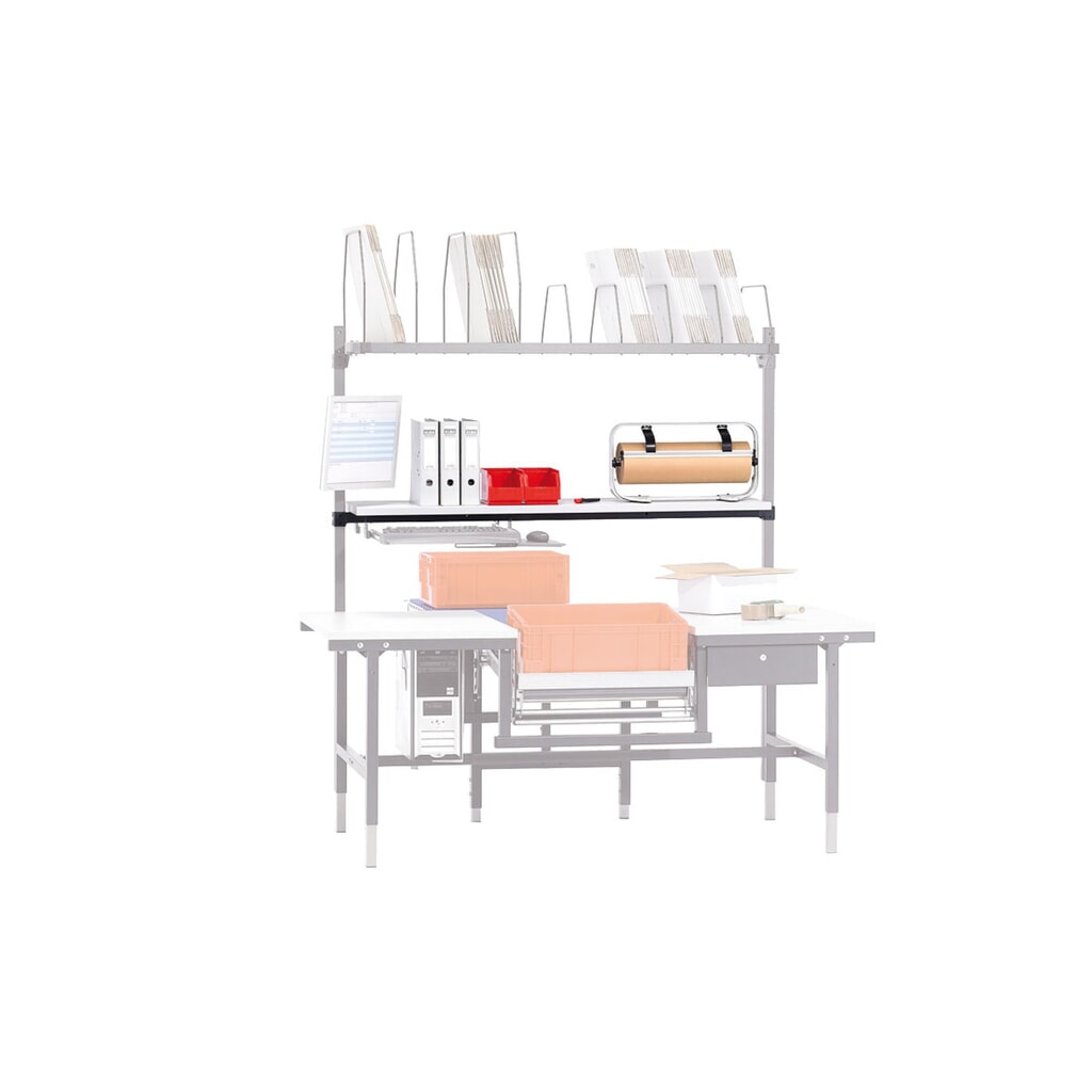 Produktabbildung Nr. 5: Ablagebord für Rocholz Packtisch-System, Holz, HxBxT 30 x 1.600 x 400 mm