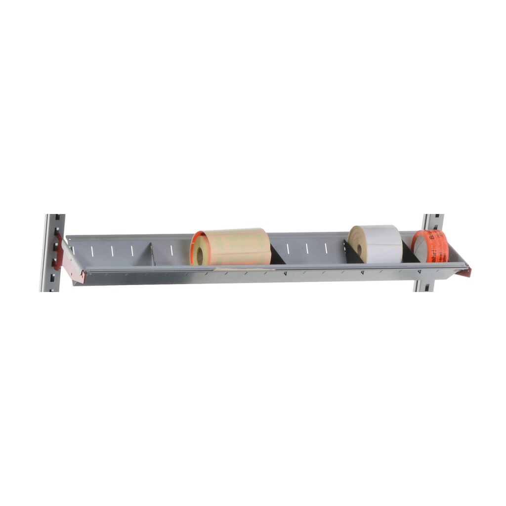 Produktabbildung: Ablagefach für Utensilien für Rocholz Packtische FLEX, komplett mit Trägerarmen