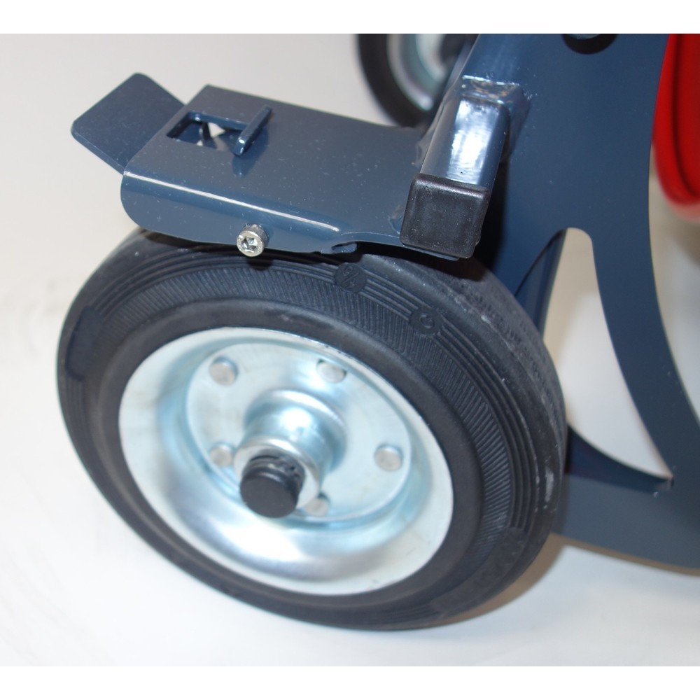 Produktabbildung Nr. 2: Abrollwagen Premium, 4-Rad-System für PP/PET und Stahlband Packentwicklungen, schwarz-rot