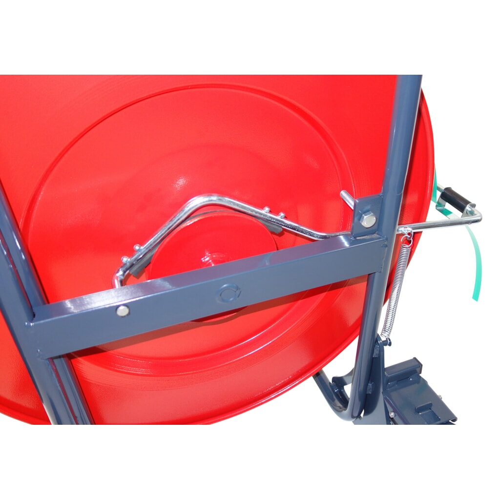 Produktabbildung Nr. 4: Abrollwagen Premium, 4-Rad-System für PP-/PET- und Stahlband-Packenwicklungen, schwarz-rot