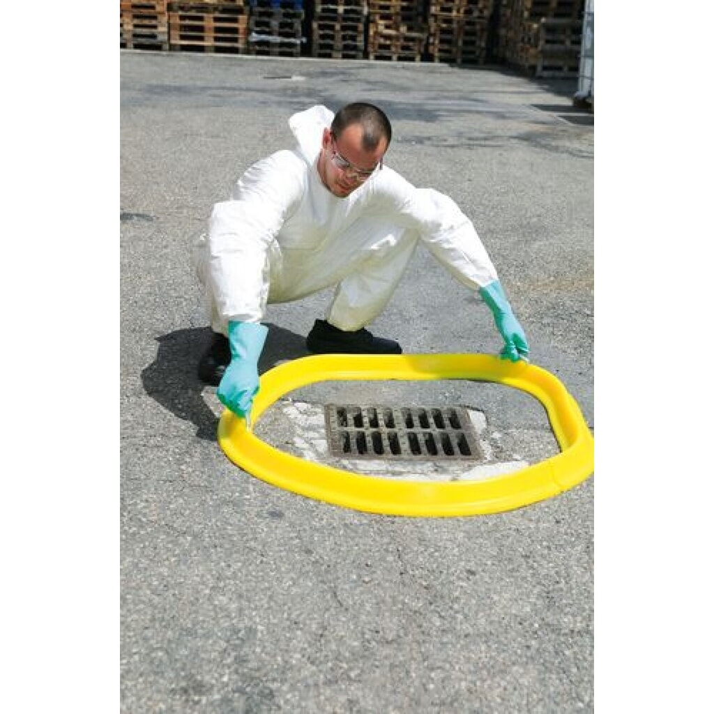 Absperrbarriere, Typ Schlängel, wiederverwendbarer Kanalschutz, LxBxH 2.000 x 45 x 50 mm Produktabbildung: Absperrbarriere, Typ Schlängel, wiederverwendbarer Kanalschutz, LxBxH 2.000 x 45 x 50 mm