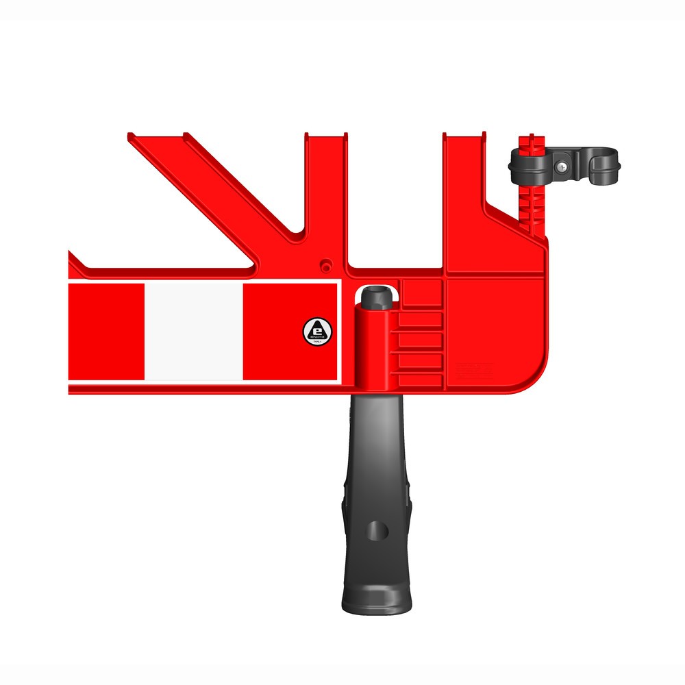 Produktabbildung Nr. 2: Absperrgitter aus PP, Füße PVC, rot