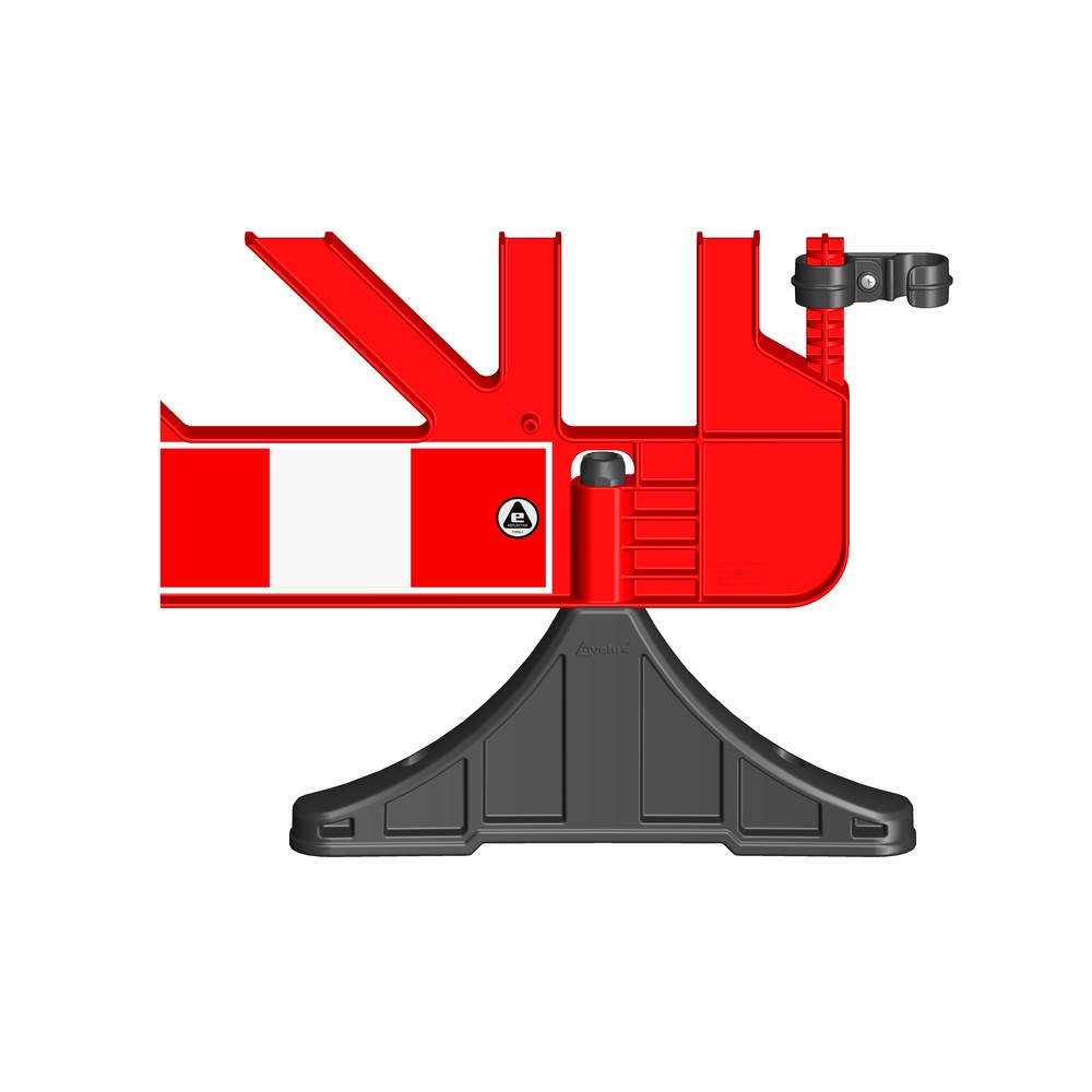 Produktabbildung Nr. 3: Absperrgitter aus PP, Füße PVC, rot