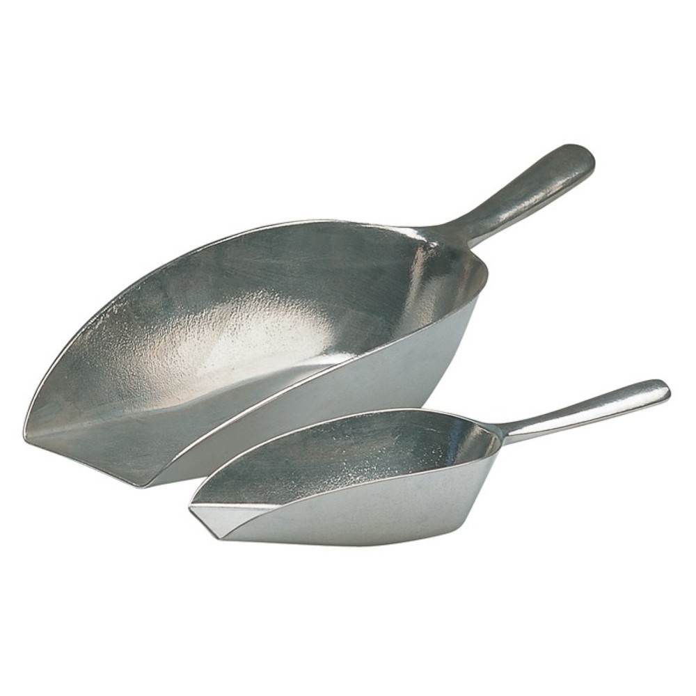 Produktabbildung: Abwiegeschaufel, Länge 400 mm, Aluminium silber, Inhalt 1510 ml