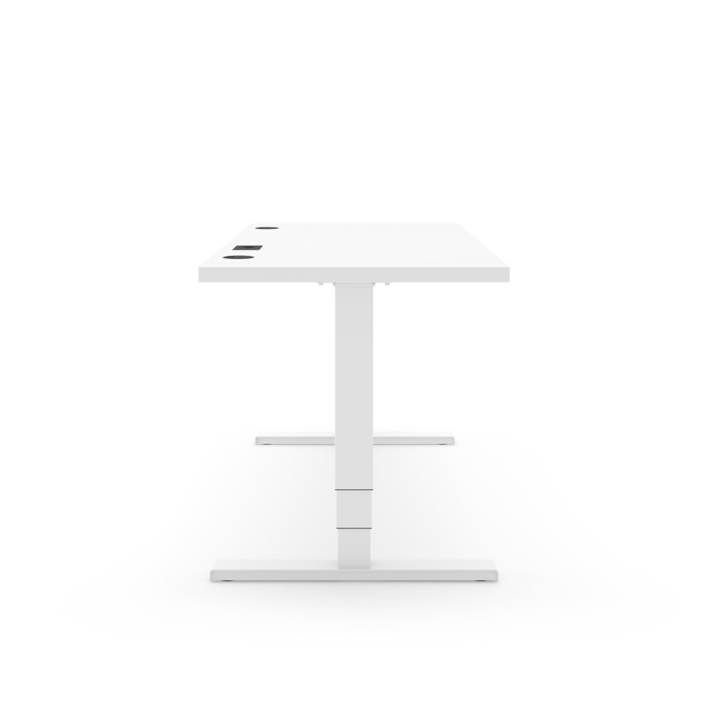 Produktabbildung Nr. 6: Actiforce Elektrisch höhenverstellbarer Schreibtisch Elements Solid 1600, inkl. 2 USB-Anschlüssen, weiß / weiß
