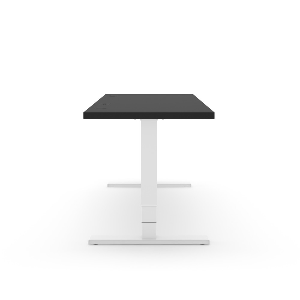 Produktabbildung Nr. 7: Actiforce Elektrisch höhenverstellbarer Schreibtisch Elements Solid 1600, inkl. 2 USB-Anschlüssen, schwarz / weiß