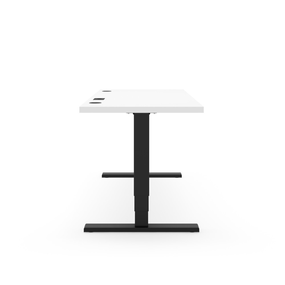 Produktabbildung Nr. 6: Actiforce Elektrisch höhenverstellbarer Schreibtisch Elements Solid 1600, inkl. 2 USB-Anschlüssen, weiß / schwarz