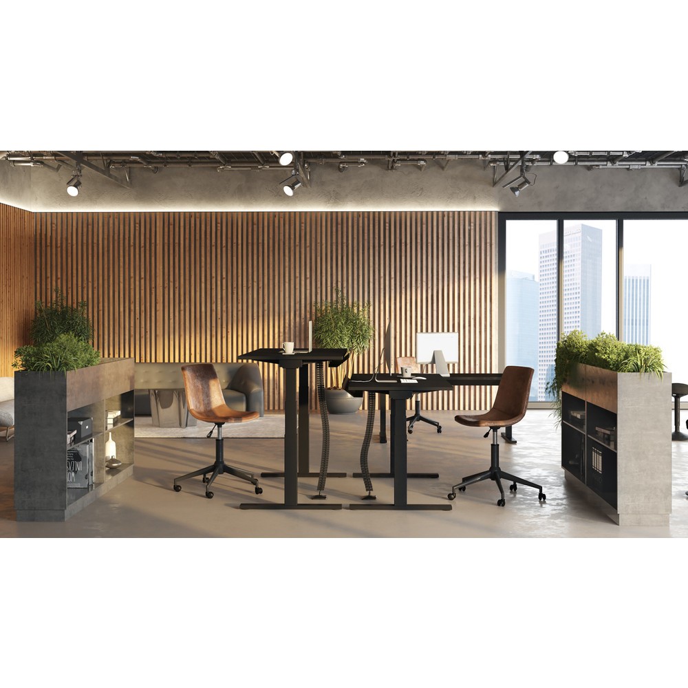 Produktabbildung Nr. 3: Actiforce Winkel-Tischgestell Steelforce, elektrisch höhenverstellbar, Pro 671 SLS 90°, schwarz