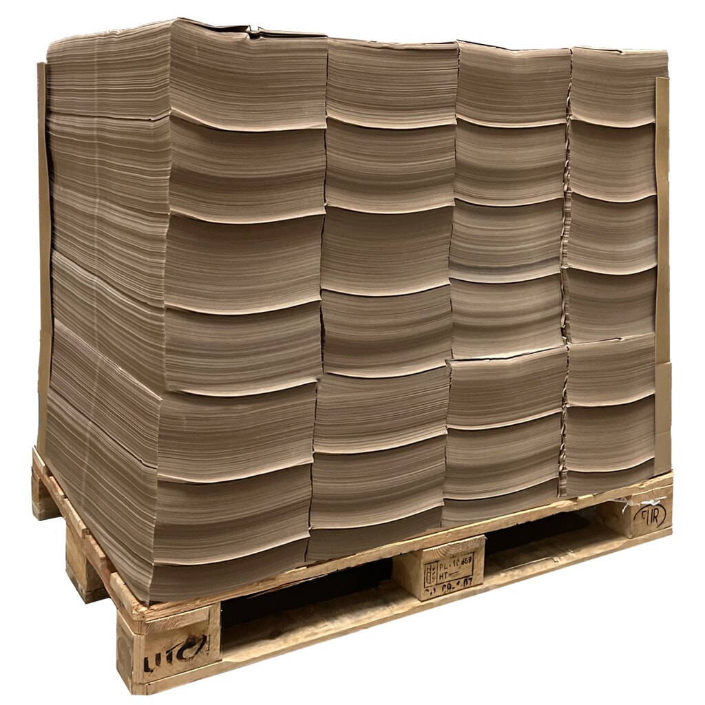 Produktabbildung: activaPaper® Papierpolster, Endlospalette, Wellenstoff, 90g, 700 mm x 7600 Lfm/Pal