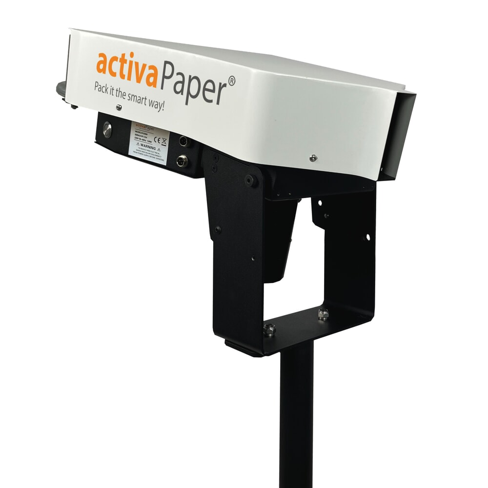 Produktabbildung Nr. 9: activaPaper® Papierpolstermaschine PA2000 für Einzel- oder Serienverpackung, elektrisch, Pedal, fahrbares Kreuz-Gestell, Faltpack von 50g² bis 70g²